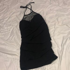 Black mini dress